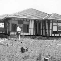 Digital Photograph - House Construction, John & Barbara Woods, Lalor, 1960