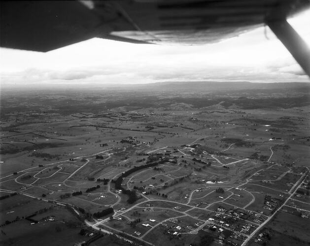 Negative - Aerial View of Lilydale & Surrounding Area, Victoria, 20 Jul 1968