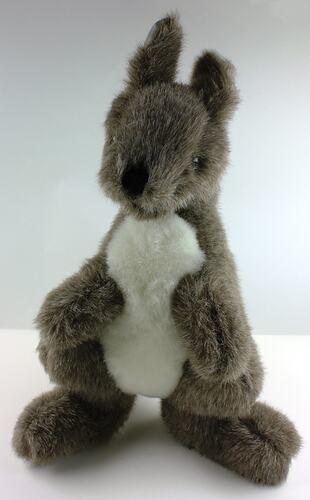 Toy Kangaroo - Jakas Soft Toys, Brown & Grey, Melbourne, circa 1998