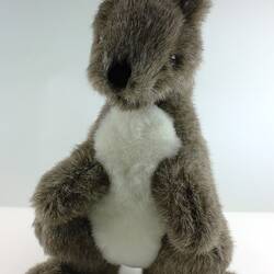 Toy Kangaroo - Jakas Soft Toys, Brown & Grey, Melbourne, circa 1998