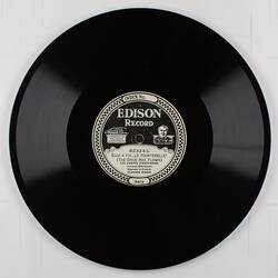 Disc Recording - Edison, Double-Sided, 'Elle A Fui, La Tourterelle!' & 'Je Dis Que Rien Ne M'Epouvante', 1924-1929