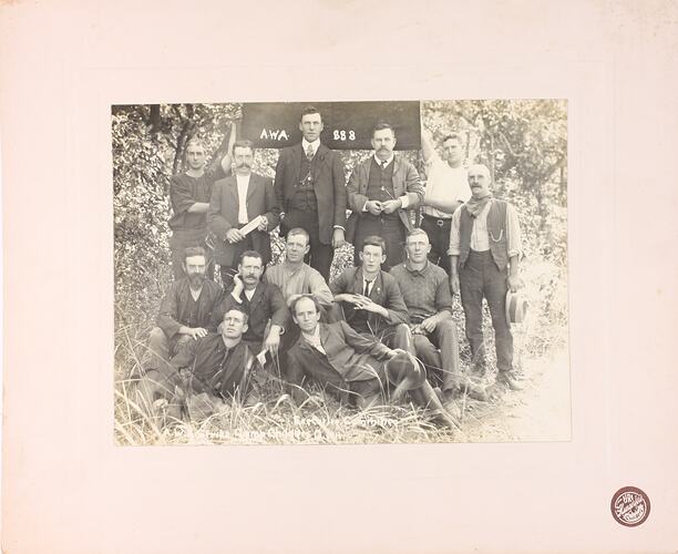 Photograph - Executive Committee Amalgamated Workers Association Strike Camp, Childers, Queensland, 1911