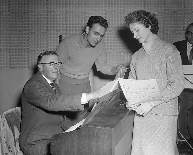 Planet Records, Musicians Recording in a Studio, Victoria, 20 Jul 1959