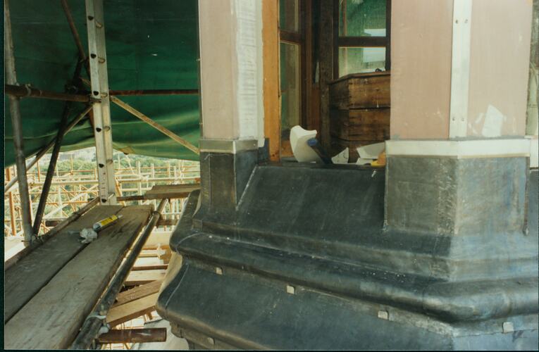 Photograph - Cupola Window During Restoration, 1994