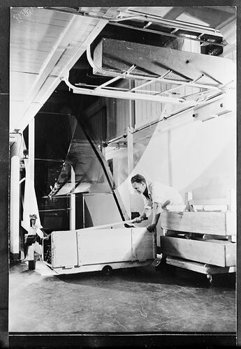 Kodak Australasia Pty Ltd, Male Factory Worker with Film Machine, circa 1939
