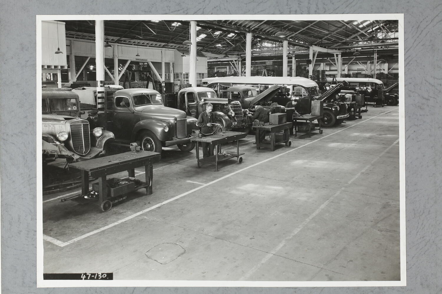 Photograph International Harvester, Motor Truck Service Garage