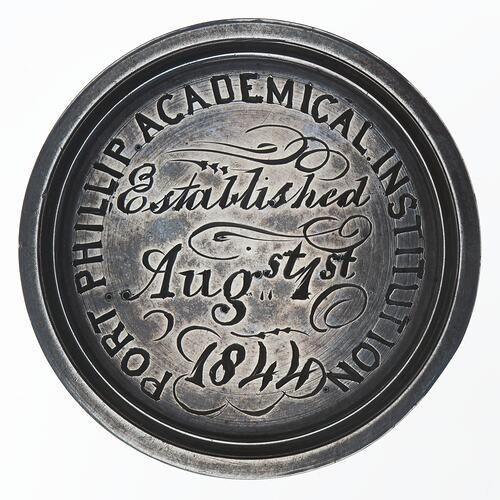 Medal - Port Phillip Academical Institution Prize, 1844