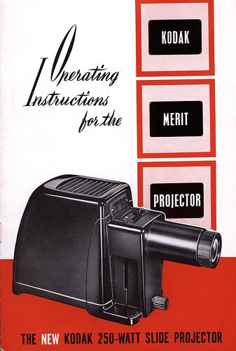 Cover page with illustration of projector.
