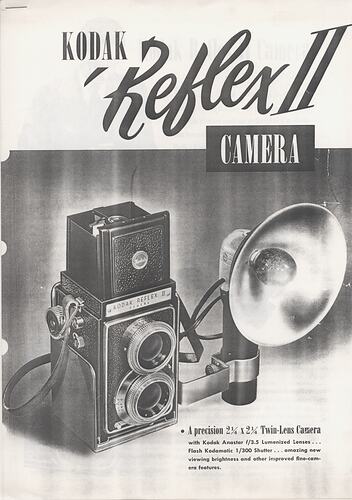 Photocopied booklet cover with image of camera.