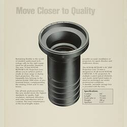 Publicity Flyer - Kodak AG, 'Move Closer to Quality', Stuttgart, Germany, Sep 1988
