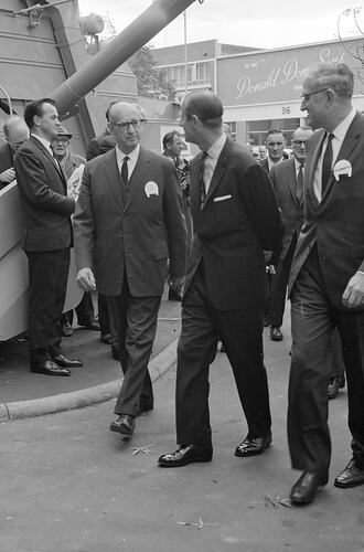 Prince Phillip visiting the Institute of Applied Science (Science Museum), Melbourne, 1968