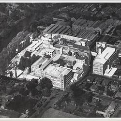 Kodak Australasia Pty Ltd, Aerial view of Kodak Factory, Abbotsford, circa 1930s