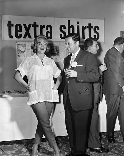 Textra Shirts Pty Ltd, Promotional Event, Hotel Graham, Melbourne, Victoria, Nov 1958