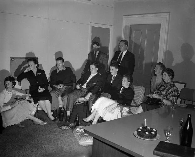 People Watching Television, Melbourne, Victoria, 1956