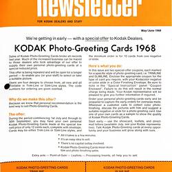 Folder - Kodak Australasia Pty Ltd, Sales & Dealer News, 1968-1978