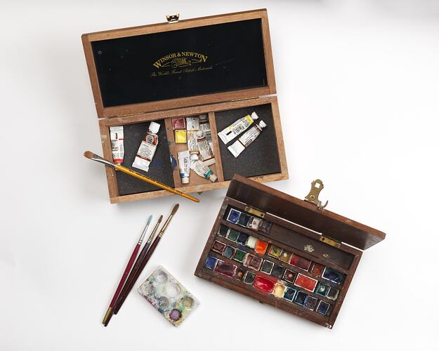 Mirka Mora's art cases, circa 1960s