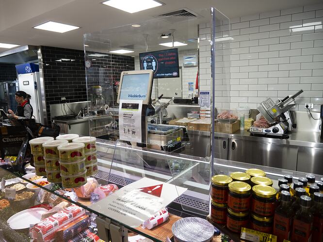 Sneeze Screen at Deli, Creswick IGA Plus Liquor Store, Creswick, 29 May 2020