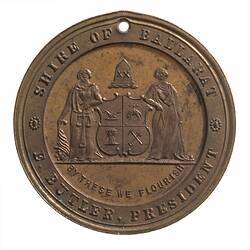 Medal - Diamond Jubilee of Queen Victoria, Shire of Ballarat, Tasmania, Australia, 1897