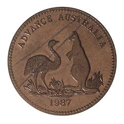 Medal - Armstrong Shoe Mart, Frankston, Victoria, Australia, 1987