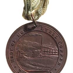 Medal - Diamond Jubilee of Queen Victoria, Mt Lyell Mining & Railway Co, Tasmania, Australia, 1897