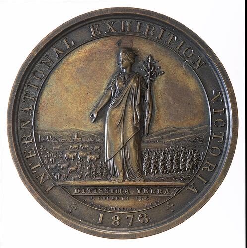 Medal - Victorian Exhibition Prize, 1873 AD