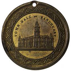 Medal - Bendigo Juvenile & Industrial Exhibition Commemorative, Victoria, Australia, 1886
