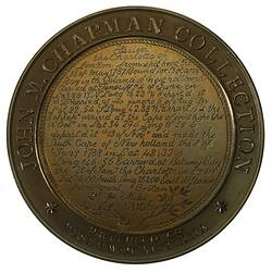 Medal - Bicentenary of the Charlotte Medal, (1788 - 1988) 1988