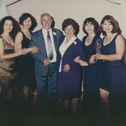 Digital Photograph - Efstathia & Peter Spiropoulos & Daughters, Wedding Reception, 28 Jan 1996