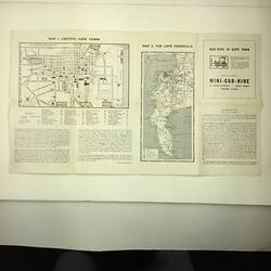 HT 54691, Map - 'What To See in Cape Town', 1959 (MIGRATION), Document, Registered