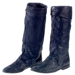 Boots - Maud Frizon, Navy & Black Leather