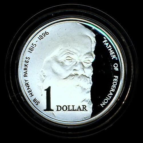 Australia, Dollar, Sir Henry Parkes, Obverse