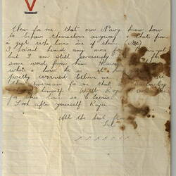 Page of Letter - Personal (Documents)
