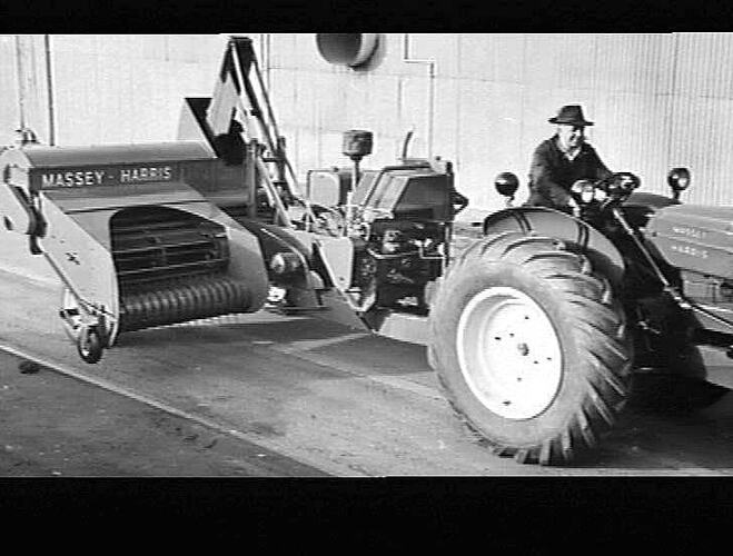 NEW 701 BALER AND 744 D TRACTOR: AUGUST 1954