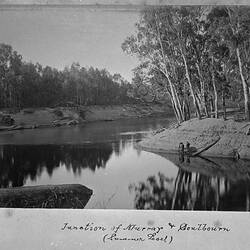 Photograph - Junction of Murray & Goulburn Rivers, by A.J. Campbell, Echuca, Victoria, 1894