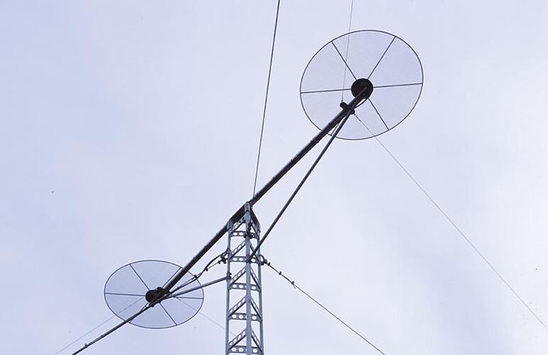 MM 028495 GPS antenna. Melbourne Coastal Radio Station, Cape Schanck
