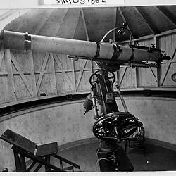 Negative - South Equatorial Telescope, Melbourne Observatory, circa 1880s