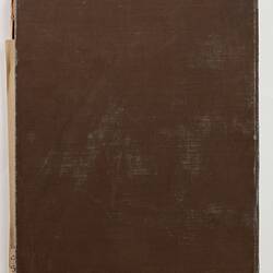 Back brown cover of book.