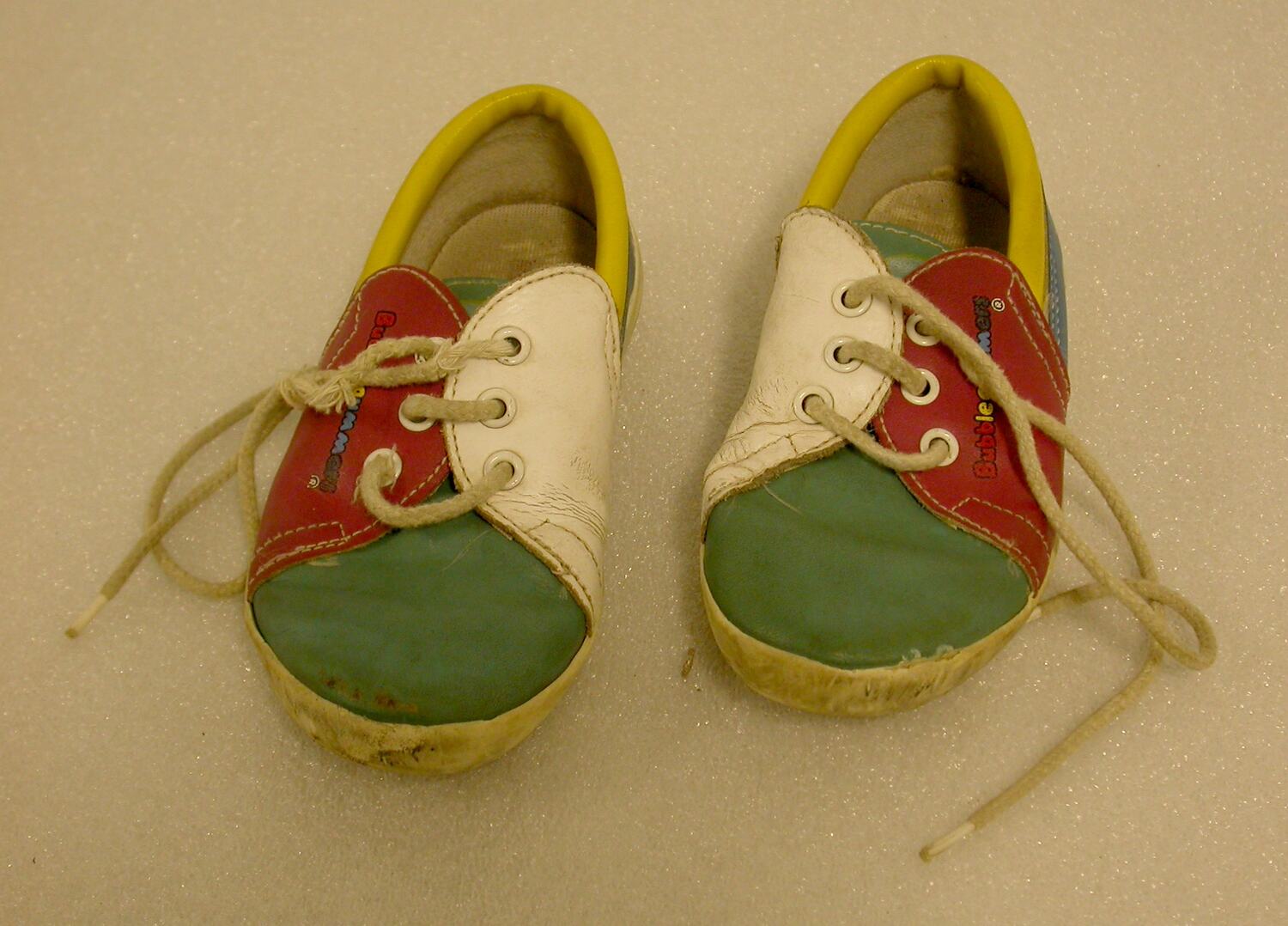 Shoes - Bata, Lace-up, Multicoloured Leather, late 1980s