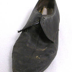 Shoe - Corvin, Black Leather, 1930-1969