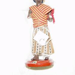 Indian Figure - Moor-Man Servant with Money-Bags, Clay, circa 1866