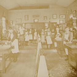 Digital Photograph - Woodwork Class, Central Brunswick State School, 1915