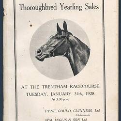 Catalogue - Annual New Zealand Thoroughbred Yearling Sales, 1928