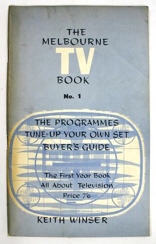 Booklet - The Melbourne TV Book, 1958