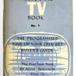 Booklet - Keith Winser, `The Melbourne TV Book', 1958