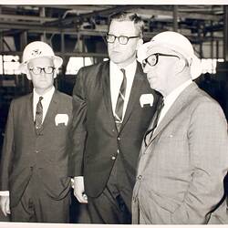 Photograph - Massey Ferguson, Premier Bolte at the Official Opening of the Sunshine Foundry, Sunshine, Victoria, 1967