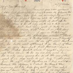 Letter - Nell to Howard, Personal, 18 Jan 1942