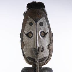 Stool, Papua New Guinea (detail of face)