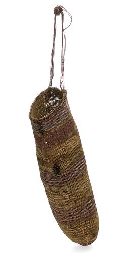 Twined conical dillybag (hanging)