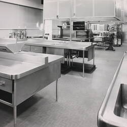 Photograph - Kodak Australasia Pty Ltd, View of Kitchen in Amenities Building 9, Kodak Factory, Coburg, circa 1965