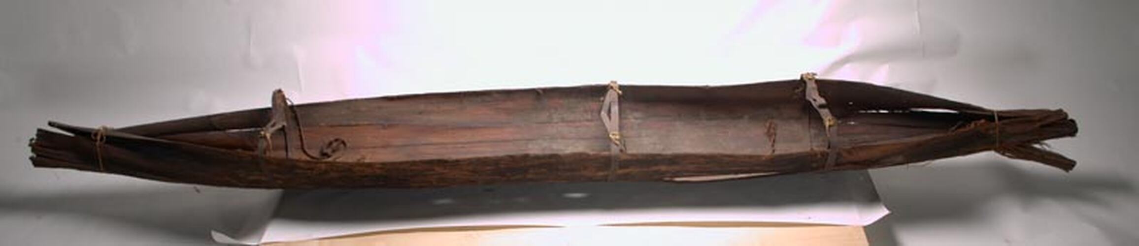 Canoe - Woi wurrung, Yarra Canoe, Bark, Melbourne, circa 1860s